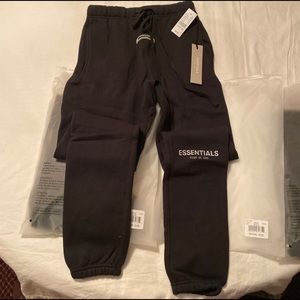 fear of god joggers black